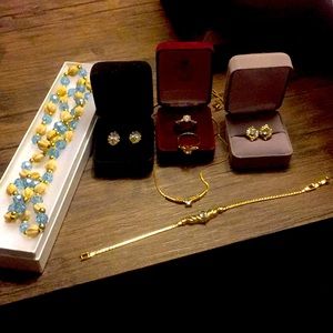 Aquamarine with Crystal Accent Bundle